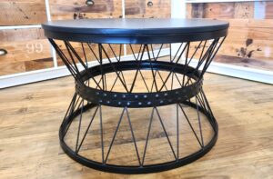 Design Couchtisch Schwarz / Esche Dekor Industrial Style