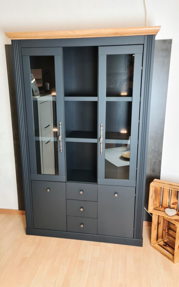Buffet Anrichte Landhaus Stil Grau Dunkel / Wotan Eiche *Reduziert*