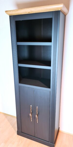 Regal Landhaus Stil Anthrazit Matt / Wotan Eiche
