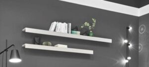 Steckboard / Wandboard 200 cm in Kieselgrau Matt