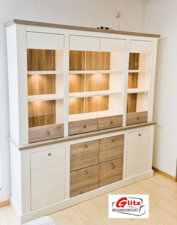 Buffet Raumteiler in Anderson Pinie / Nelson Eiche im Landhaus Stil
