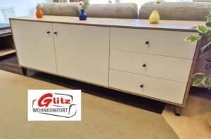 Sideboard Kommode Anrichte in Weiß / Artisan Eiche