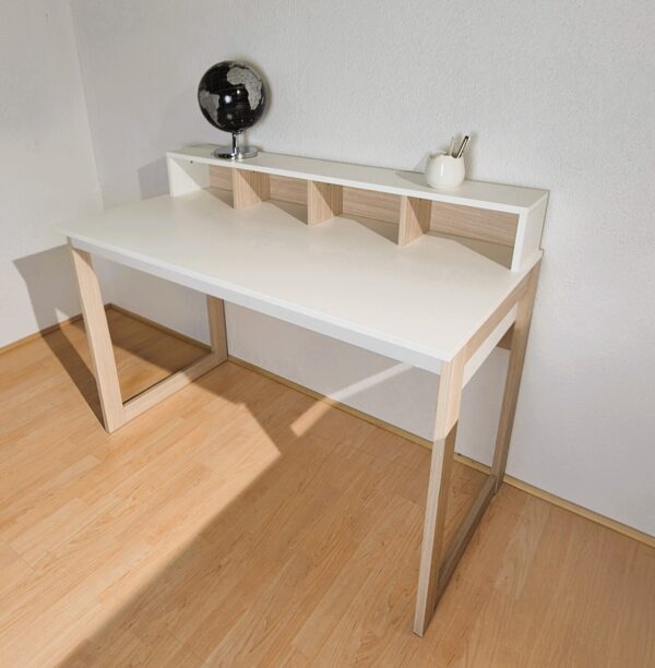 Schreibtisch Bürotisch in Weiß / Scandi Eiche 120 x 60 cm