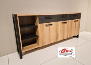 Sideboard Kommode Anrichte Evoke Eiche Dekor / Anthrazit