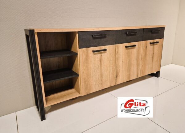 Sideboard Kommode Anrichte Evoke Eiche Dekor / Anthrazit