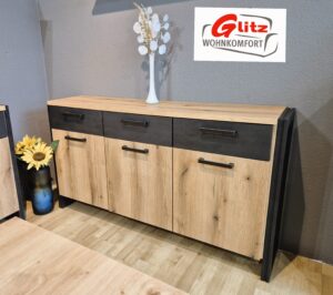 Sideboard Kommode Anrichte Evoke Eiche Dekor / Anthrazit