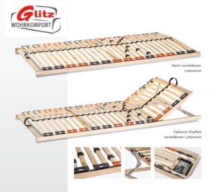 Lattenrost Federholzrahmen "Z28" 100 x 200 cm zerlegt im Karton
