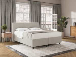 Boxspringbett in 140 x 200 cm Cordstoff Beige *NEU* Ab 599€