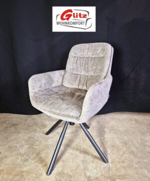 Stuhl Polsterstuhl Küche Esszimmer Büro Webstoff Cappuccino