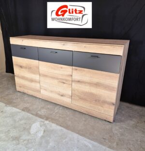 Sideboard Kommode Anrichte in Evoke Eiche / Graphit Matt